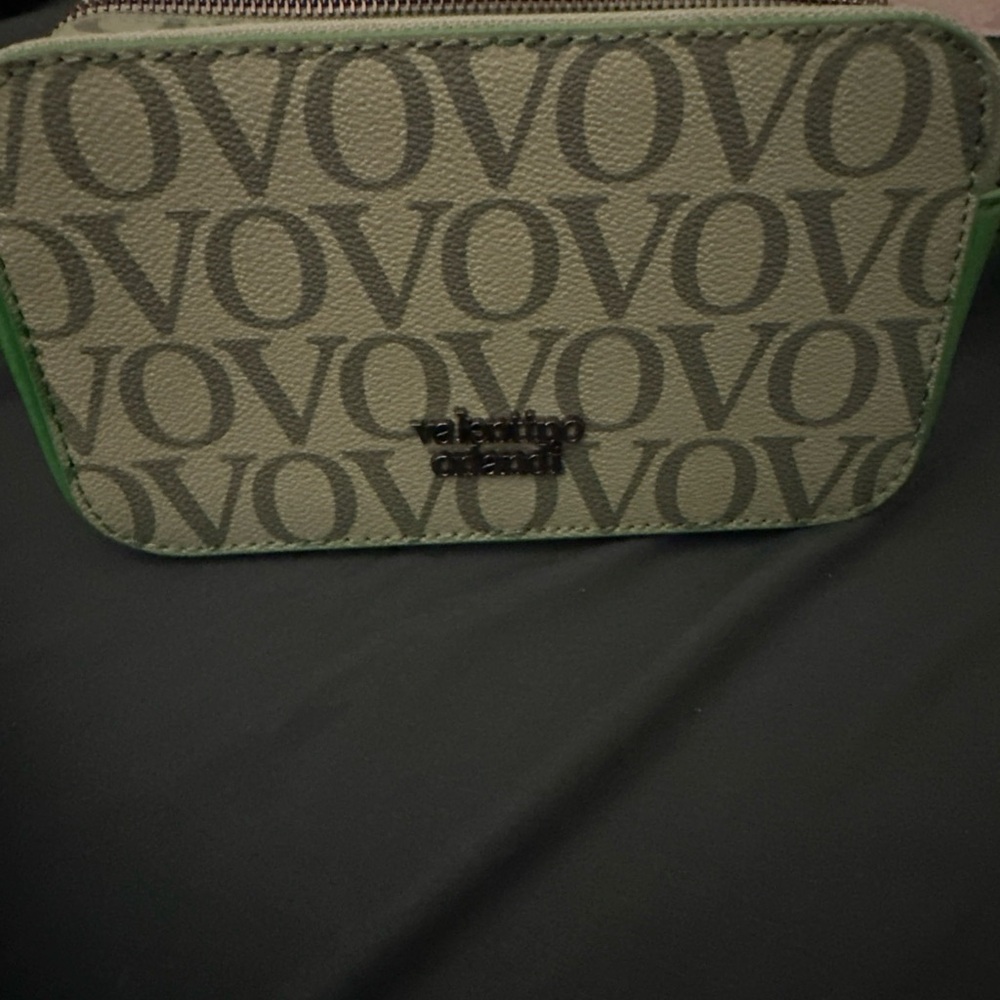 Valentino Orlandi Green Logo Crossbody Bag - Picture 6 of 13